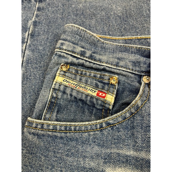 Diesel Industry Zatiny Regular Bootcut Men's Jeans Sz 38x32 Light Blue Wash - Picture 4 of 7